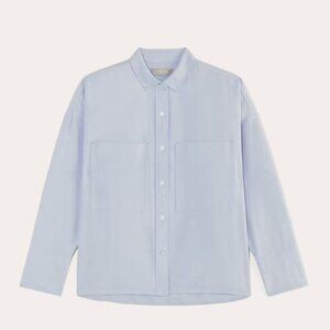 Everlane The Boxy Oxford in Light Blue Sz M